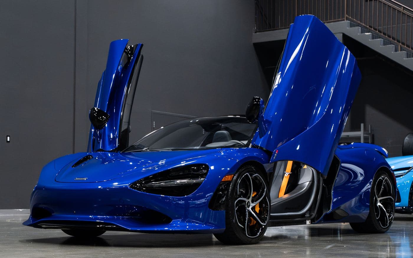 McLaren 750S Spider on the R3 Motorcars showroom floor